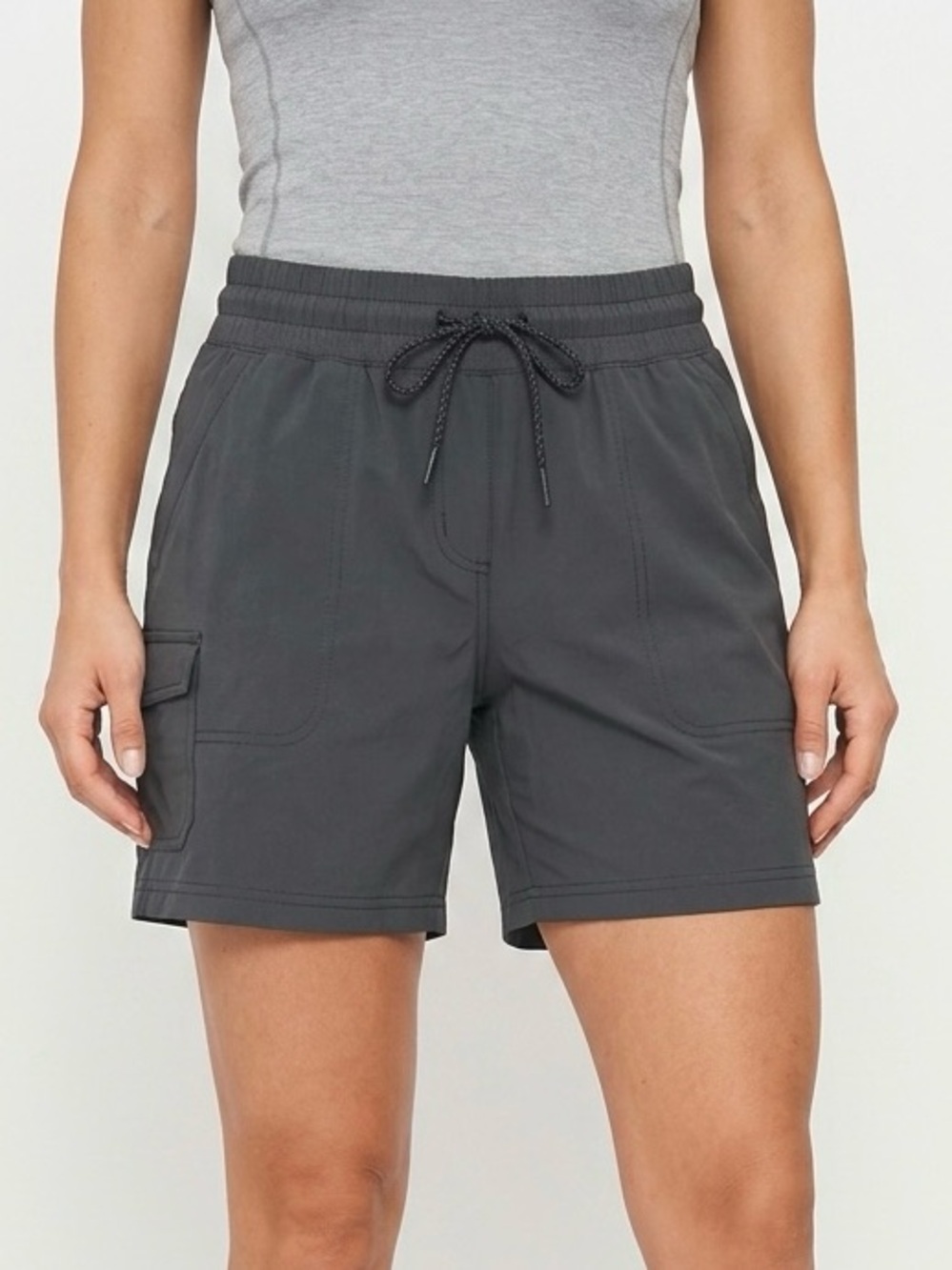 COLUMBIA Gavin Ridge Casual Shorts Charcoal Gray L Large $40 EUC KL